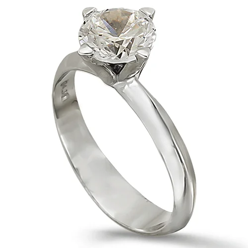 Φωτογραφία προϊόντος: fenixjewelry Λευκόχρυσό Μονόπετρο Δαχτυλίδι 14k 0338Λ1