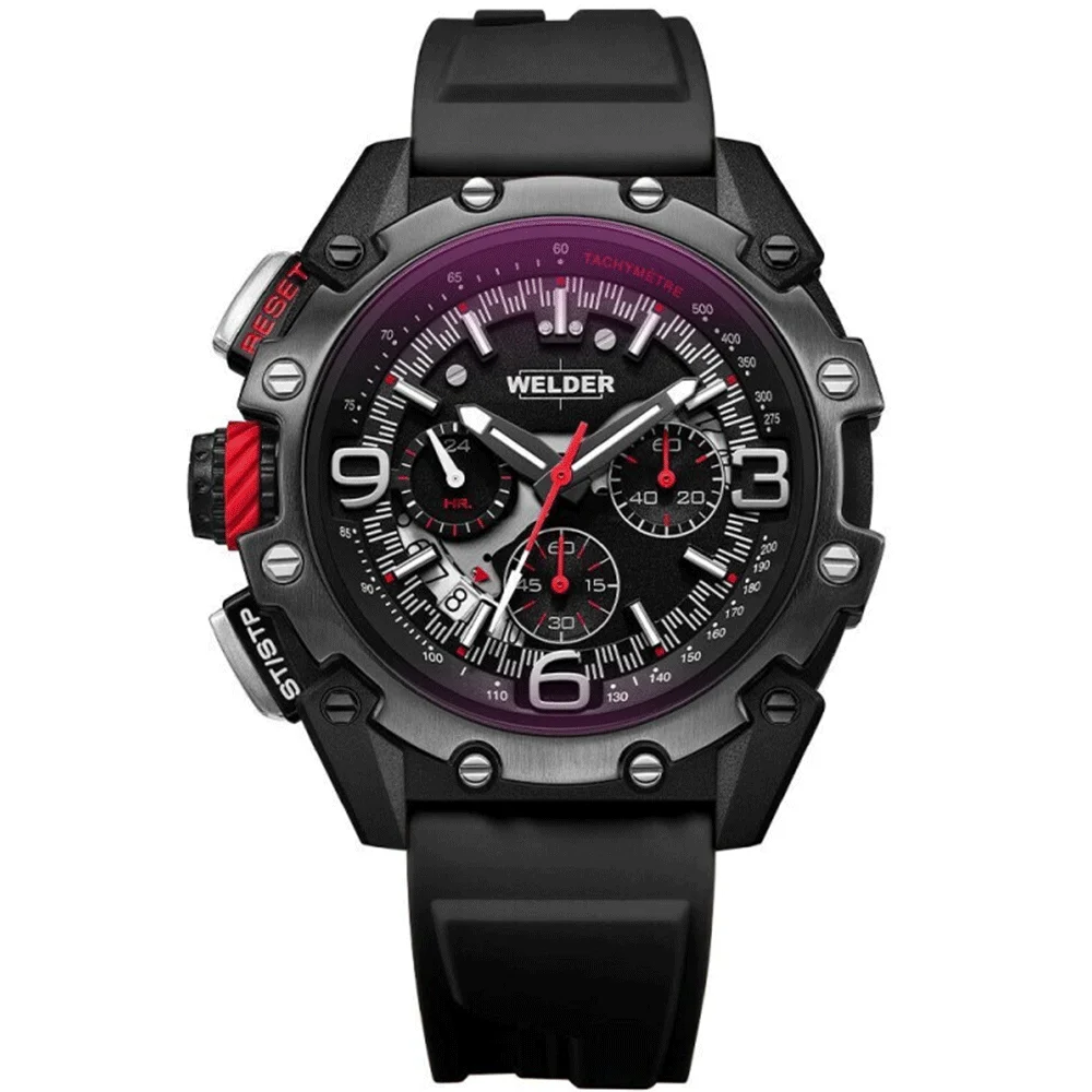 Φωτογραφία προϊόντος: Men s WELDER Wristwatch in black color WWRR1004