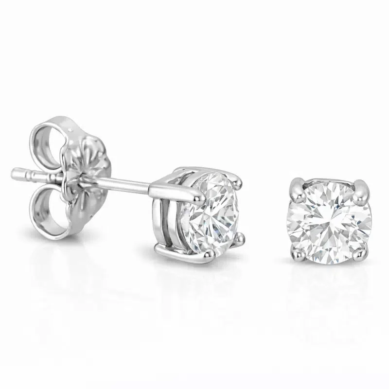 Φωτογραφία προϊόντος: fenixjewelry Λευκο Χρυσο Γυναικεία Σκουλαρίκια Ζιργκον 14κ XΣ32
