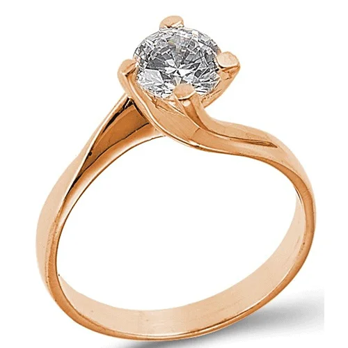 Φωτογραφία προϊόντος: fenixjewelry Ρόζ Μονόπετρο Δαχτυλίδι 14k 0168Ρ