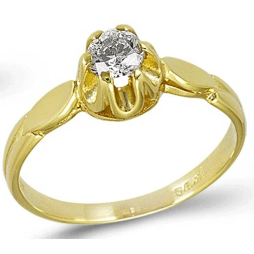 Φωτογραφία προϊόντος: fenixjewelry Χρυσό Μονόπετρο Δαχτυλίδι 14k 0111Κ