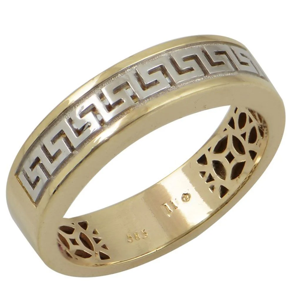 Φωτογραφία προϊόντος: fenixjewelry Χρυσο Δαχτυλιδι Μαιανδρος Διχρωμο 14K Μαιανδρ-95