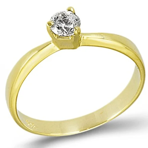 Φωτογραφία προϊόντος: fenixjewelry Χρυσό Μονόπετρο Δαχτυλίδι 14k 0158Κ
