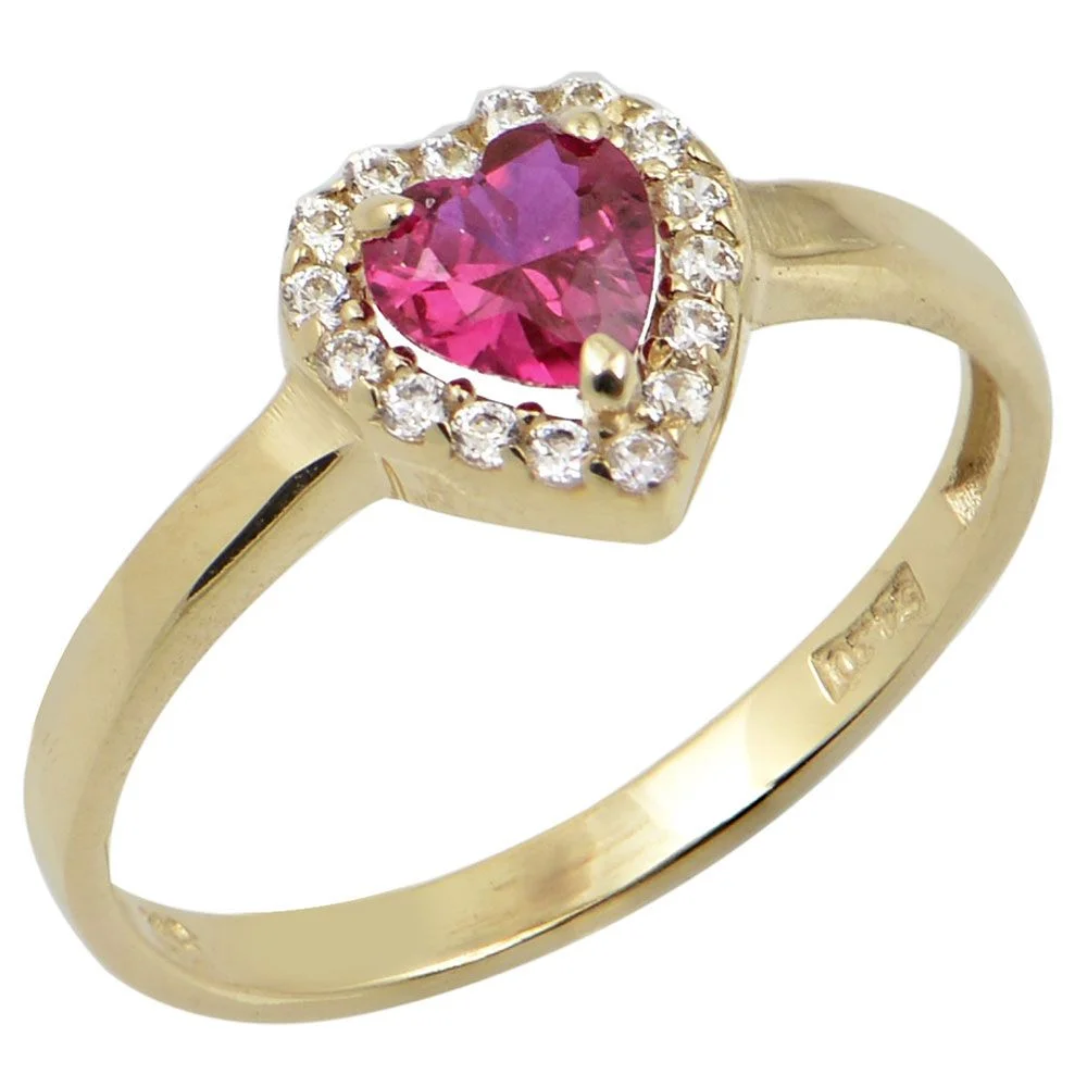 Φωτογραφία προϊόντος: fenixjewelry Χρυσό Δαχτυλίδι 14κ Κοκκινο Ζιργκον 3435k