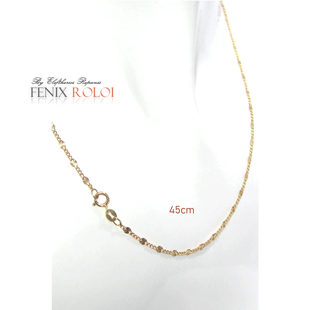 Φωτογραφία προϊόντος: fenixjewelry Αλυσίδα λαιμού κιτρινο Χρυσό Κ14 ΧΑ4