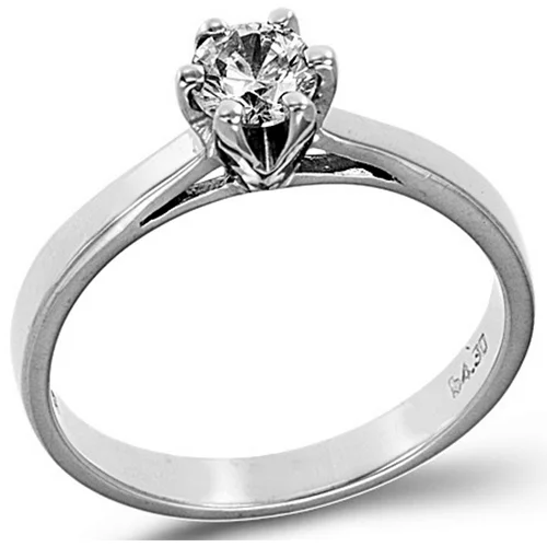 Φωτογραφία προϊόντος: fenixjewelry Λευκόχρυσο Μονόπετρο Δαχτυλίδι 14k 0149Λ