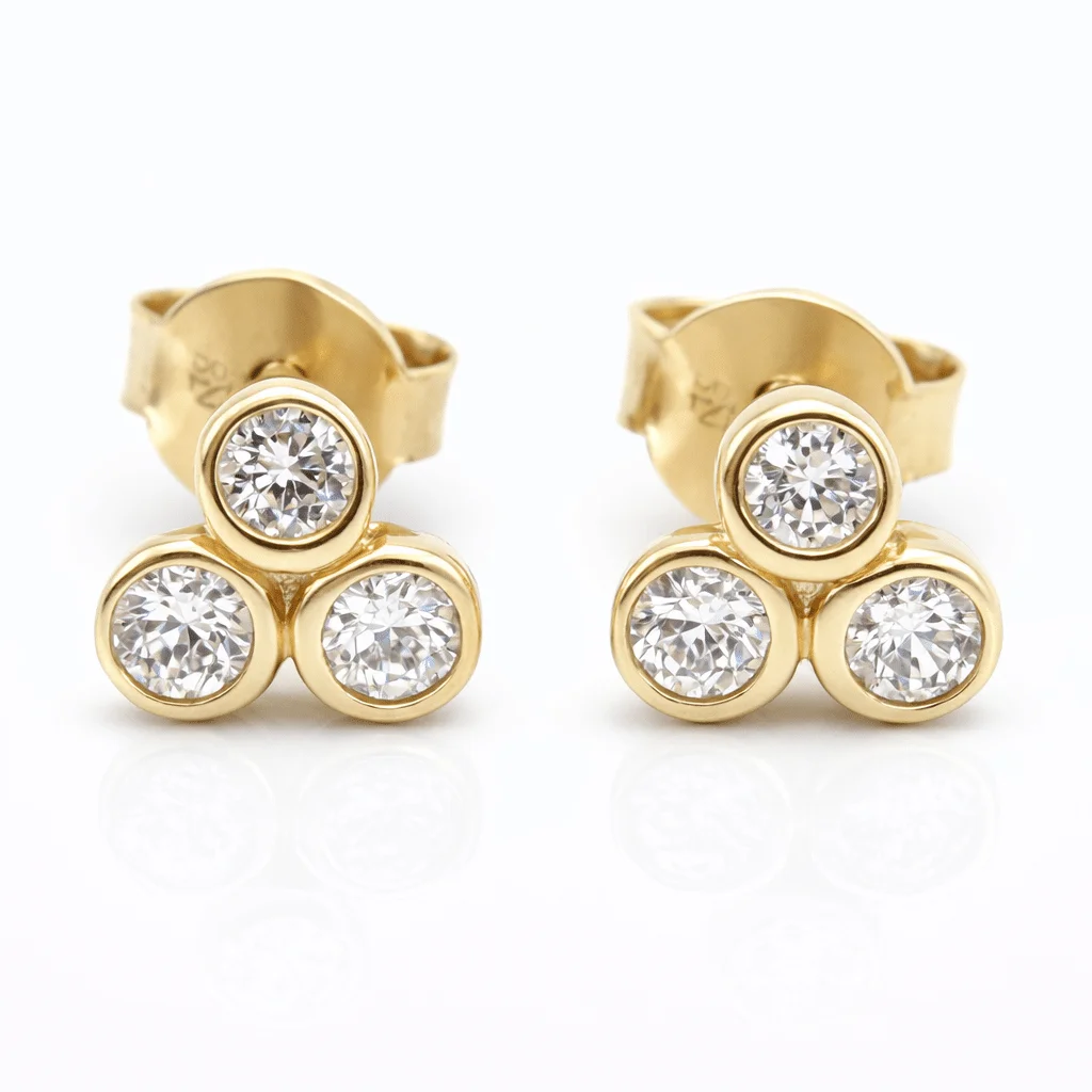 Φωτογραφία προϊόντος: fenixjewelry Xρυσα Γυναικεία Σκουλαρίκια Ζιργκον 14κ XΣ12