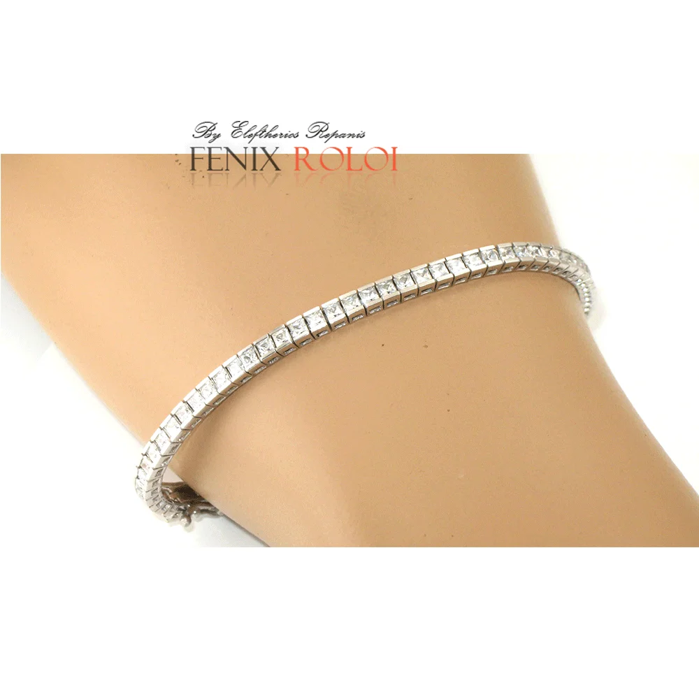 Φωτογραφία προϊόντος: fenixjewelry Βραχιολι Λευκοχρυσο 14κ Ζιργκον ΛΧΒ05
