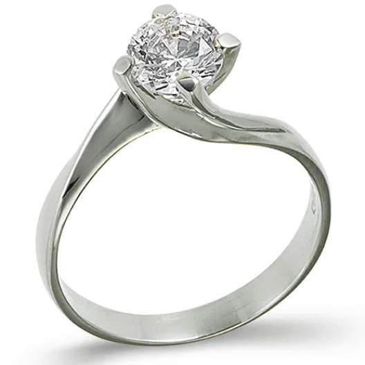 Φωτογραφία προϊόντος: fenixjewelry Λευκοχρυσό Μονόπετρο Δαχτυλίδι 14k κωδ 168 Λ1