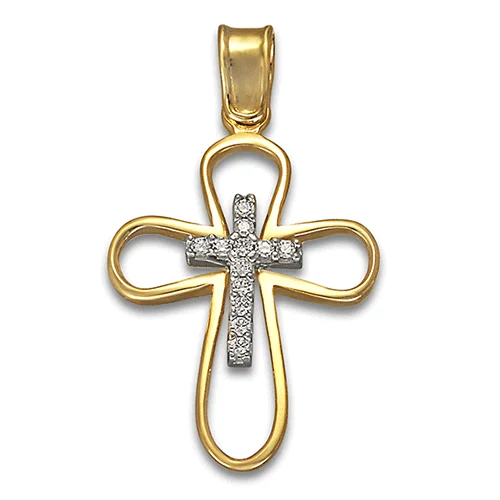 Φωτογραφία προϊόντος: fenixjewelry Κιτρινος Χρυσός σταυρός 14κ ΣΤ4045Κ