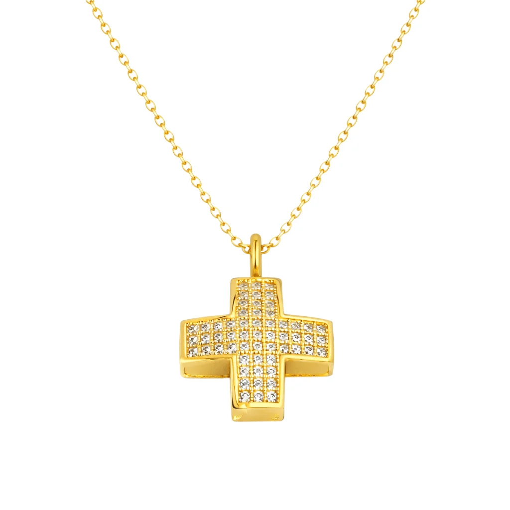 Φωτογραφία προϊόντος: fenixjewelry Κολιε Γυναικειο Σταυρος Κιτρινο χρυσο 14κ XGK007