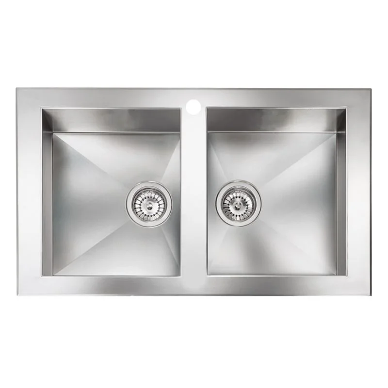 Φωτογραφία προϊόντος: Sanitec Punto Quadra 10904 86 x 50 cm 2VR Σατινέ Ένθετος Νεροχύτης