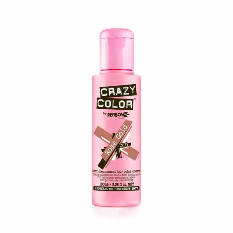 Φωτογραφία προϊόντος: Crazy Color Ημιμόνιμη Κρέμα-Βαφή Μαλλιών Rose Gold 100ml