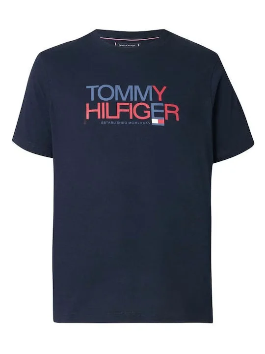 Φωτογραφία προϊόντος: T-Shirt Μπλε Με Λογότυπο Και Γραφικό Σχέδιο Tommy Hilfiger Μπλε Σκούρο