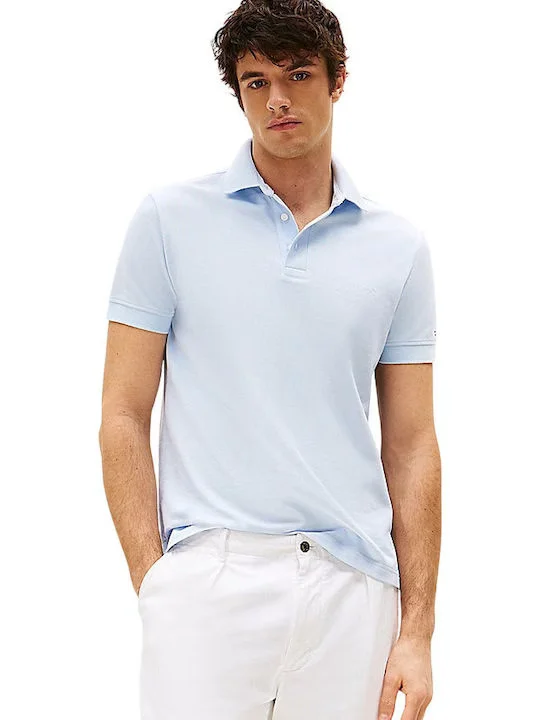 Φωτογραφία προϊόντος: Tommy Hilfiger Ανδρικό Γαλάζιο Polo T-shirt με σημαιάκι στο μανίκι Γαλάζιο