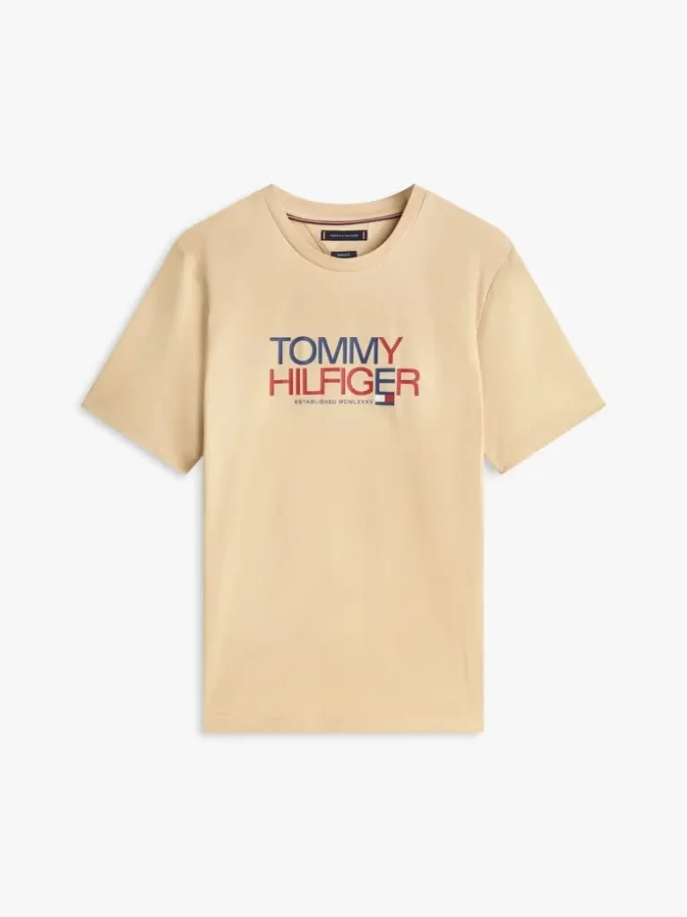 Φωτογραφία προϊόντος: Tommy Hilfiger T-Shirt Mπεζ Με Λογότυπο Και Γραφικό Σχέδιο Μπεζ