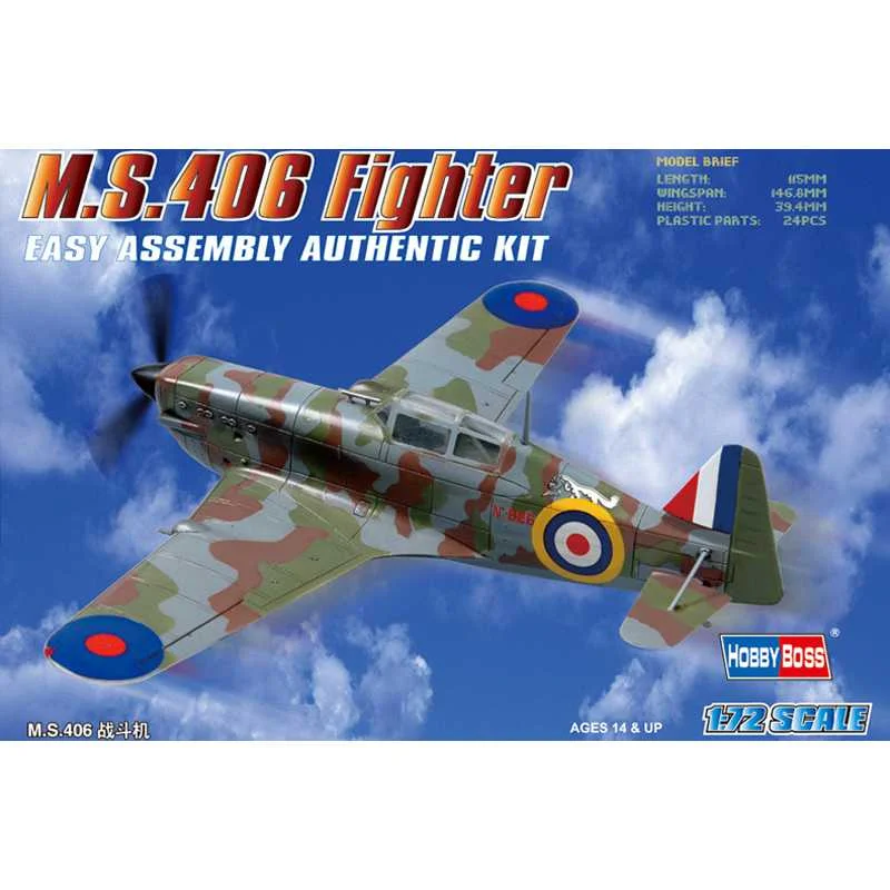 Φωτογραφία προϊόντος: HOBBYBOSS Hobby Boss 1/72 M.S. 406 Fighter 'Easy Build' HB80235 14845