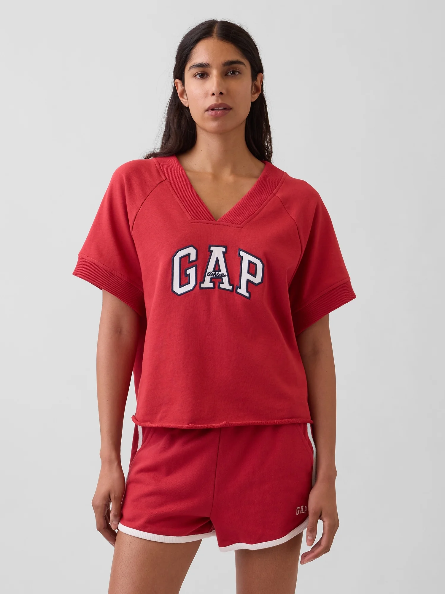 Φωτογραφία προϊόντος: GAP Γυναικείο Φούτερ Oversized από French Terry με Λογότυπο chakra red
