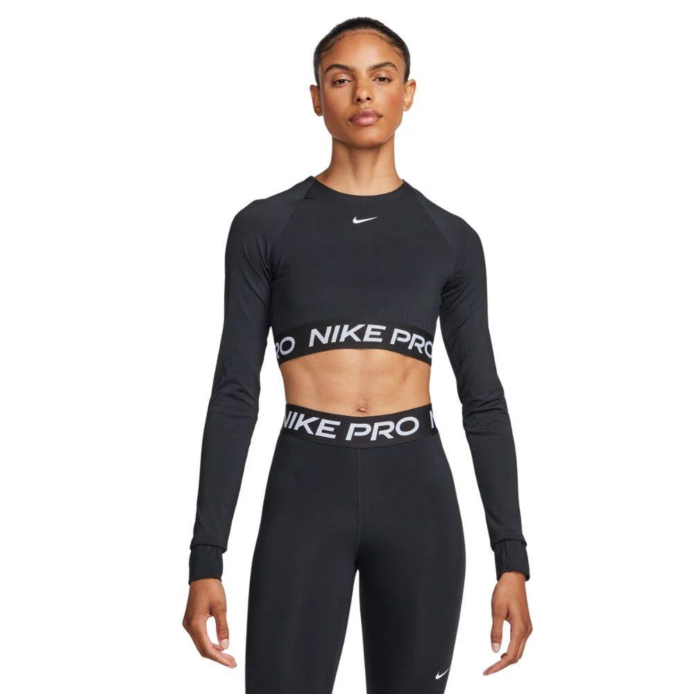 Φωτογραφία προϊόντος: FV5484-010 - NIKE PRO DRI-FIT 365 CROPPED LONG-SLEEVE TOP BLACK / WHITE Color
