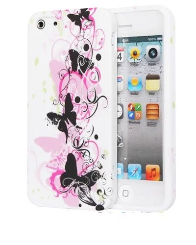 Φωτογραφία προϊόντος: Θήκη σιλικόνης Black Butterfly για iPhone 4/4S - 5 /5S