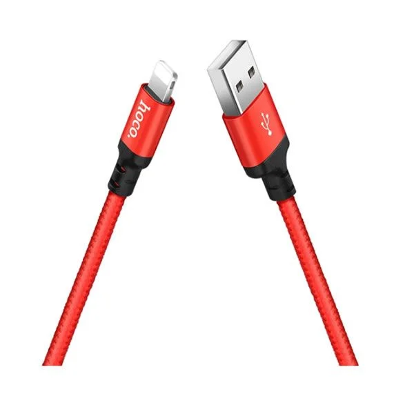Φωτογραφία προϊόντος: Καλώδιο USB-A σε Lighting Hoco X14 3.1A 2m Red