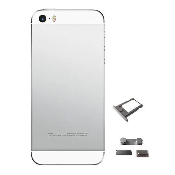Φωτογραφία προϊόντος: iPhone 5s Πίσω Καπάκι / Back Cover λευκό με Πλήκτρα και SIM Tray