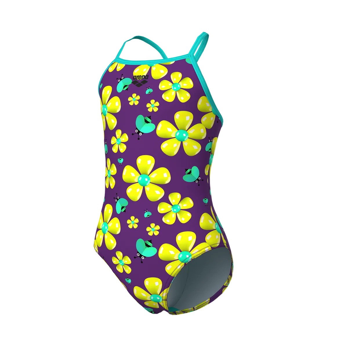 Φωτογραφία προϊόντος: Arena Spring Swimsuit Light Back - Purple/Yellow/Green