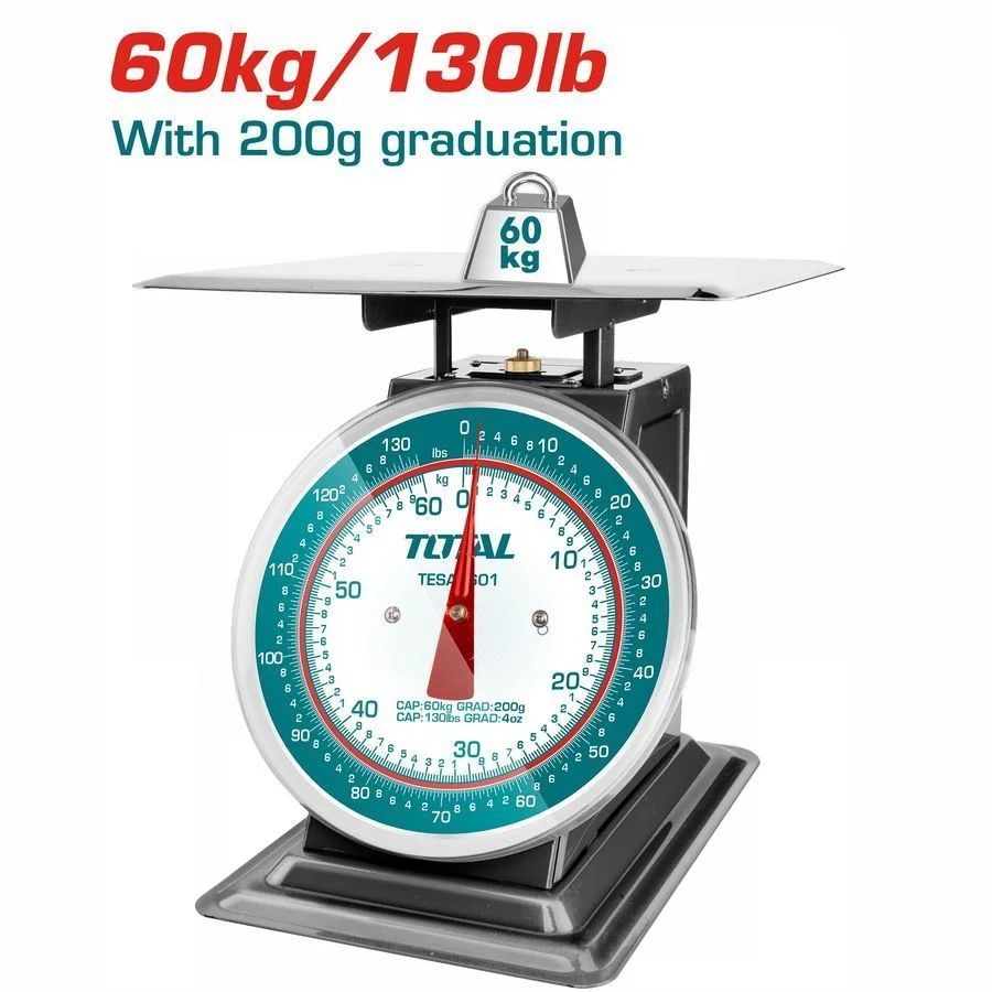 Φωτογραφία προϊόντος: TOTAL ΖΥΓΑΡΙΑ ΕΛΑΤΗΡΙΟΥ 60Kg (TESA5601)