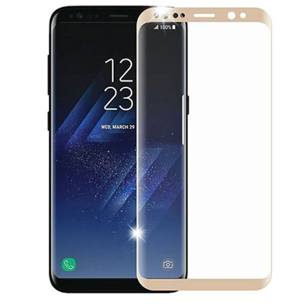 Φωτογραφία προϊόντος: 3D Full Face Tempered Glass για Samsung Galaxy S8 Χρυσό