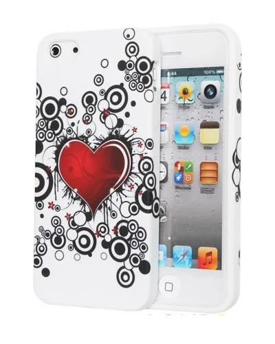 Φωτογραφία προϊόντος: Θήκη σιλικόνης Hot Heart για iPhone 4 /4S - 5 /5S