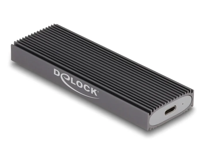 Φωτογραφία προϊόντος: DELOCK θήκη για M.2 NVMe PCIe/SATA SSD 42019, tool free, 10Gbps, μαύρη