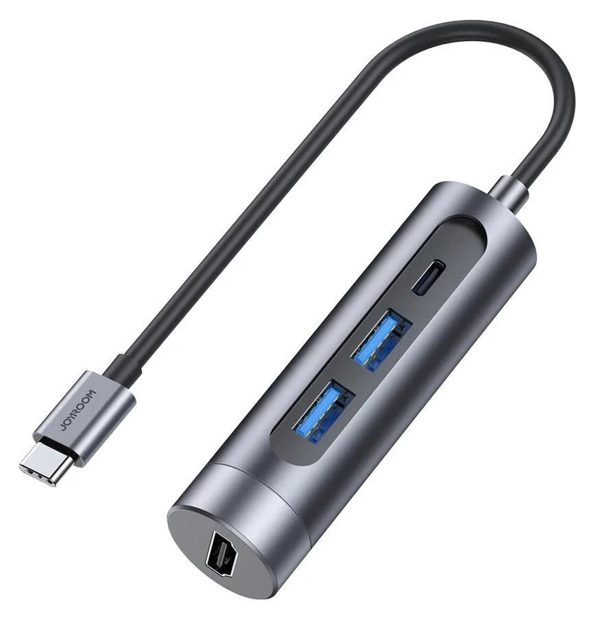 Φωτογραφία προϊόντος: JOYROOM docking station S-H113-DG, 4 θυρών, USB-C, 100W PD, 4K, γκρι