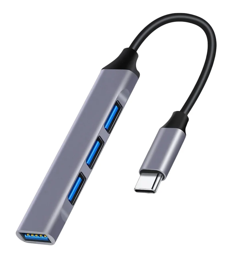 Φωτογραφία προϊόντος: POWERTECH USB hub PT-1113, 4x θυρών, 5Gbps, USB-C σύνδεση, γκρι
