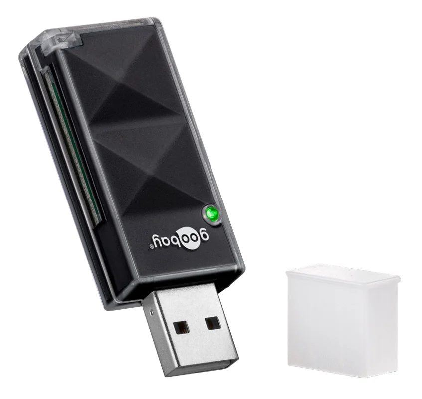 Φωτογραφία προϊόντος: GOOBAY card reader 95682 για SD κάρτα μνήμης, 480 Mbps, μαύρο