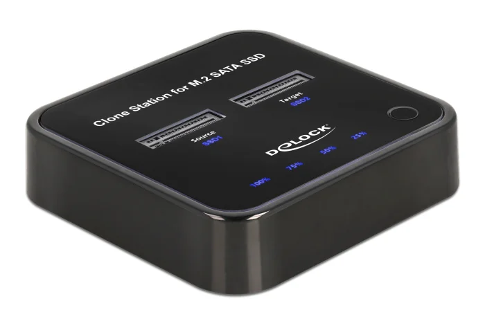 Φωτογραφία προϊόντος: DELOCK docking station 64178, clone function, 2x M.2 SATA, 6Gbps, μαύρο