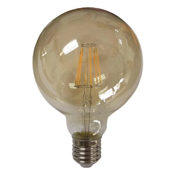 Φωτογραφία προϊόντος: ΛΑΜΠΑ LED ΓΛΟΜΠΟΣ G95 FILAMENT 8W Ε27 2400K 220-240V GOLD GLASS DIMMABLE
