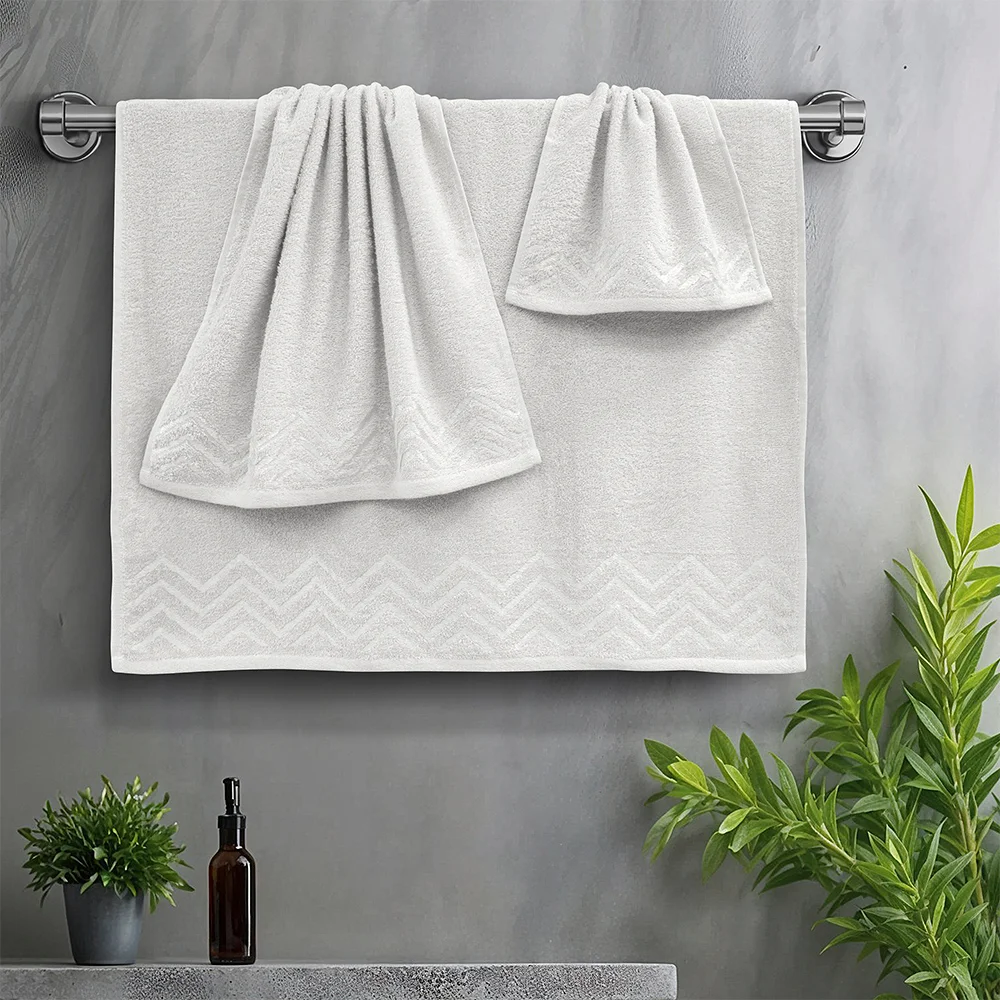 Φωτογραφία προϊόντος: Lino Home LINO Σετ πετσέτες 3τμχ (30x50,50x90,70x140) Wavie Εκρού