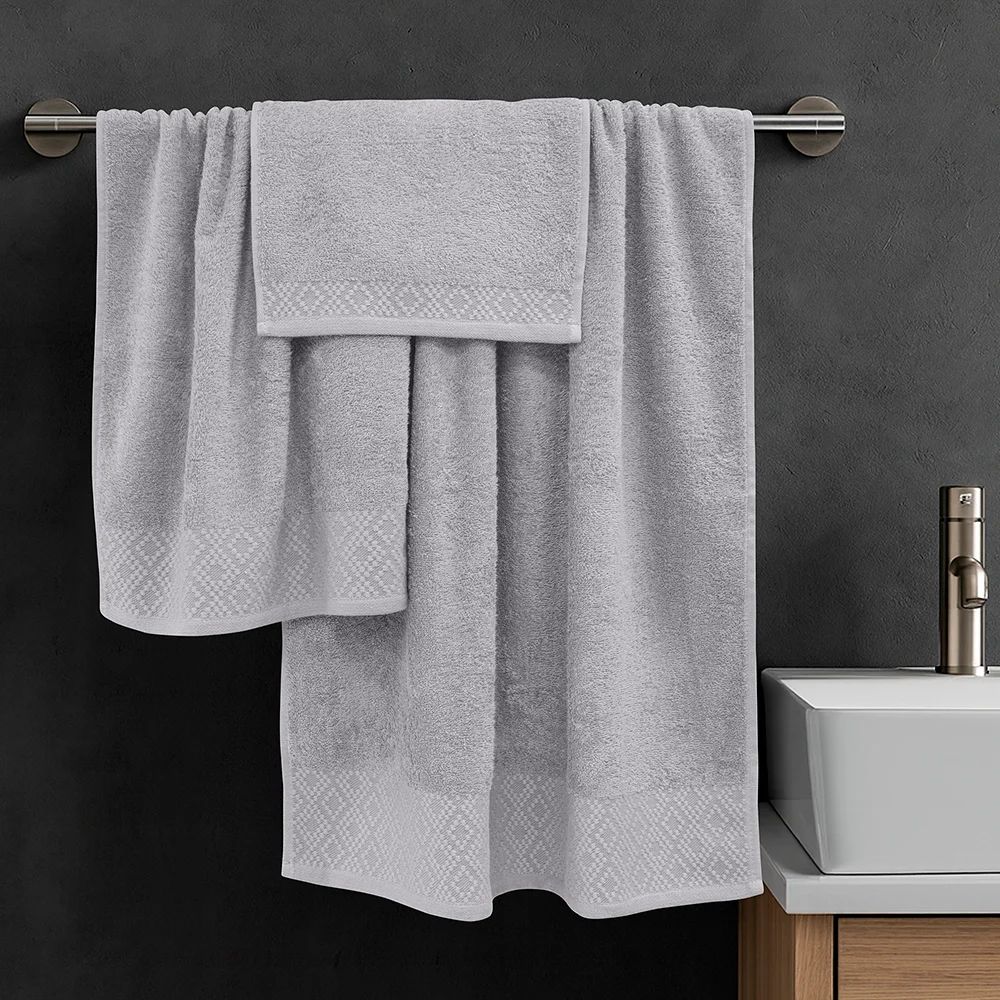 Φωτογραφία προϊόντος: Lino Home LINO Σετ πετσέτες 3τμχ (30x50,50x90,70x140) Serapha Ανοιχτό Γκρι