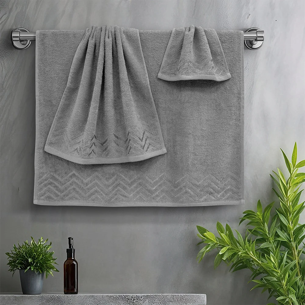 Φωτογραφία προϊόντος: Lino Home LINO Σετ πετσέτες 3τμχ (30x50,50x90,70x140) Wavie Μόκα