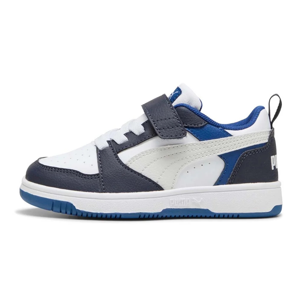 Φωτογραφία προϊόντος: Puma Kids Rebound v6 Lo AC+ (PS) Άσπρο - Μπλε 397419-28 (Puma)