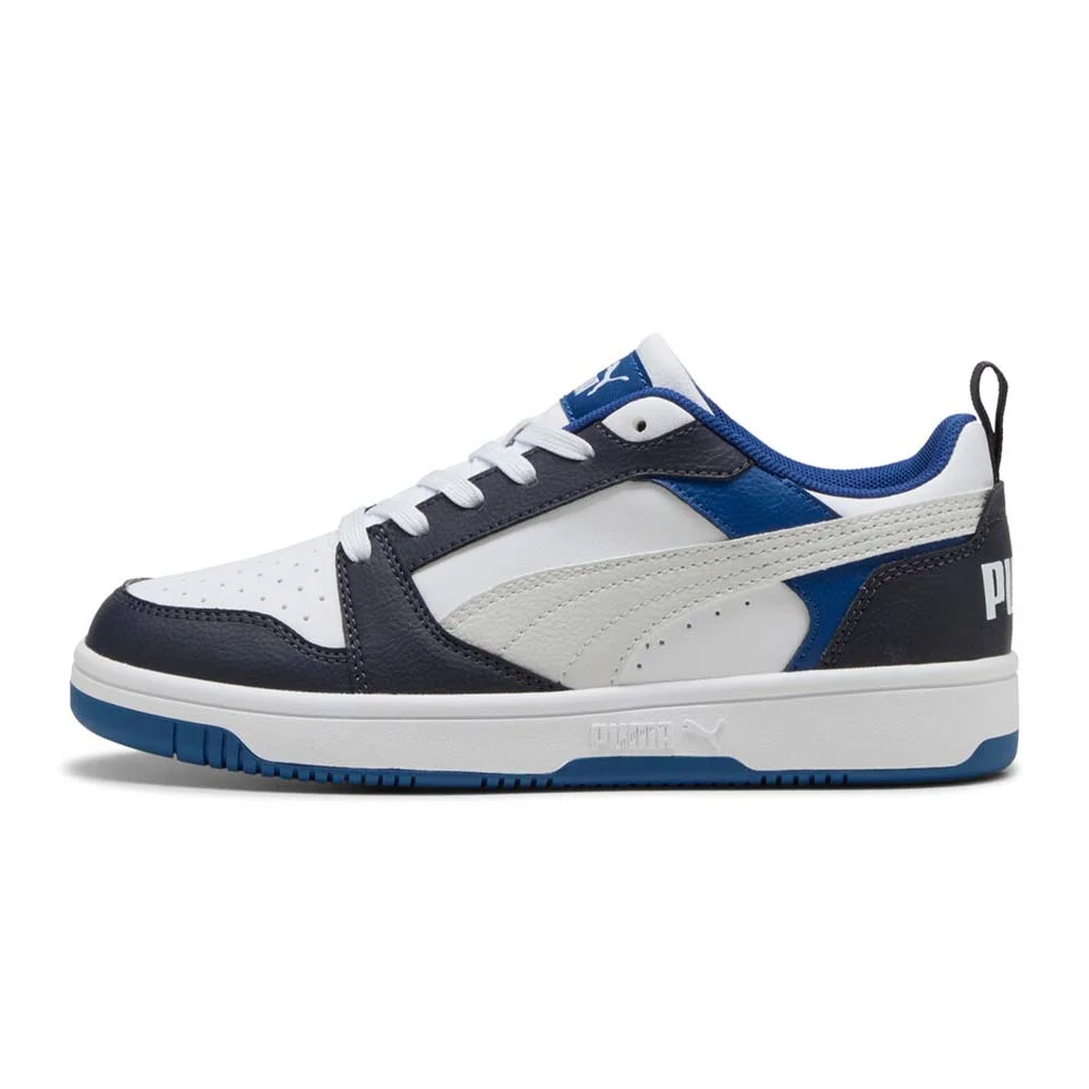 Φωτογραφία προϊόντος: Puma Kids Rebound v6 Lo JR Άσπρο - Μπλε 393833-28 (Puma)