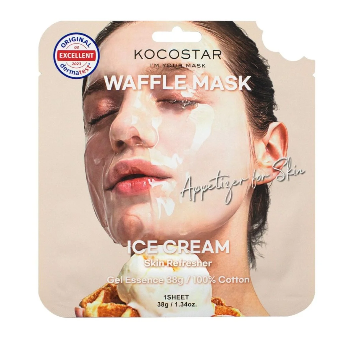 Φωτογραφία προϊόντος: Kocostar Waffle Ice Cream Face Mask Καταπραϋντική 40gr
