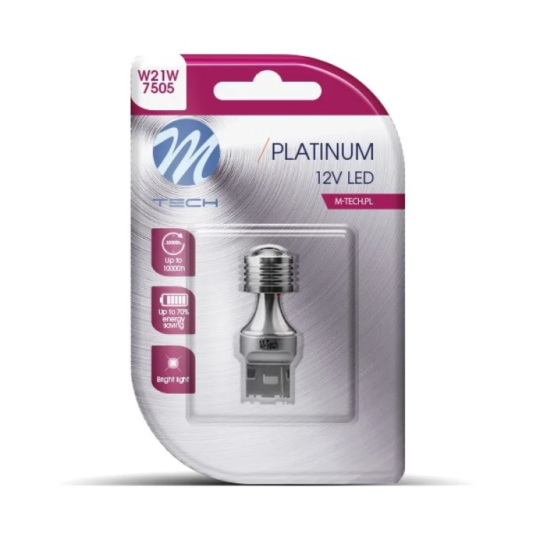 Φωτογραφία προϊόντος: M-tech ΛΑΜΠΑΚΙ W21W T20 W3x16d 12/24V 3,4W 4xHP 190lm LED CAN-BUS ΛΕΥΚΟ BLISTER - 1 ΤΕΜ. LB818W-01B/MT