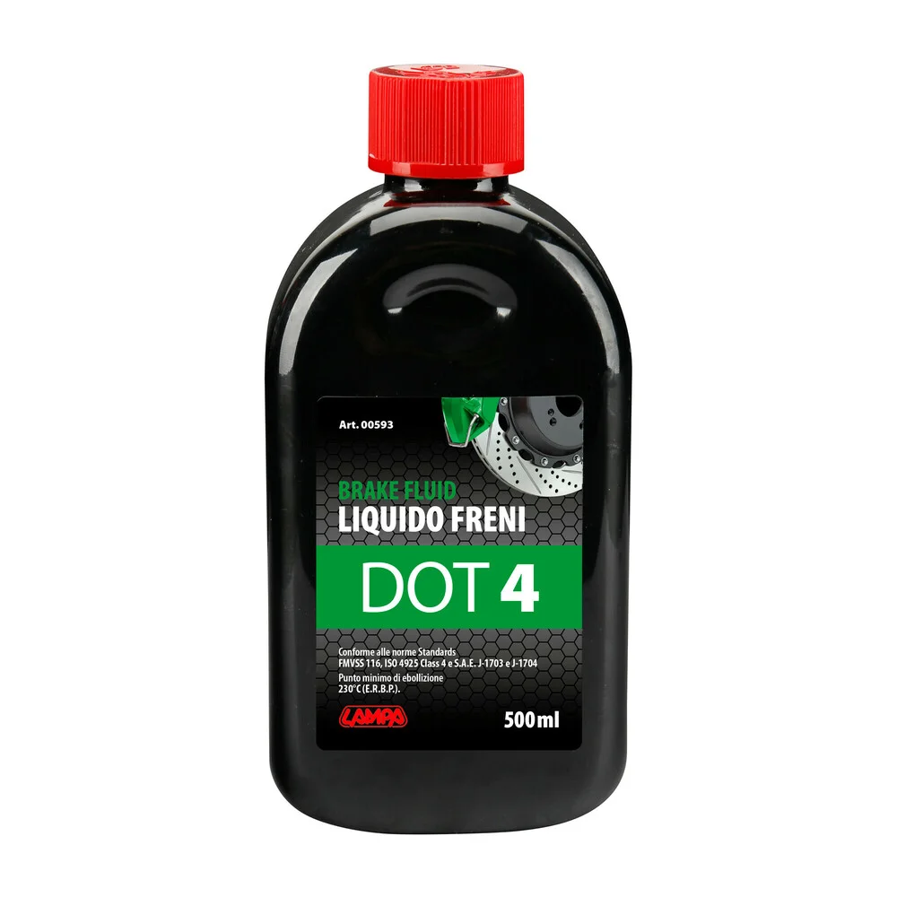 Φωτογραφία προϊόντος: Lampa ΥΓΡΟ ΦΡΕΝΩΝ DOT 4 - FMVSS 116 / ISO 4925 CLASS 4 / SAE J-1703 & J-1704 500ml LAMPA - 1 ΤΕΜ. L0059.3