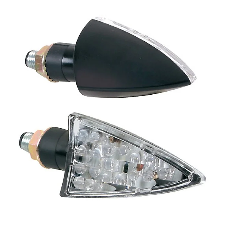 Φωτογραφία προϊόντος: Lampa Φλας Μοτο Spike 12v-21w με Led και Λευκό καθρέπτη 9008.6-LM