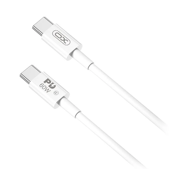 Φωτογραφία προϊόντος: XO Καλώδιο USB High-Speed Τype-C αρσ. - USB Type-C αρσ. 60W, 2.00m σε λευκό χρώμα