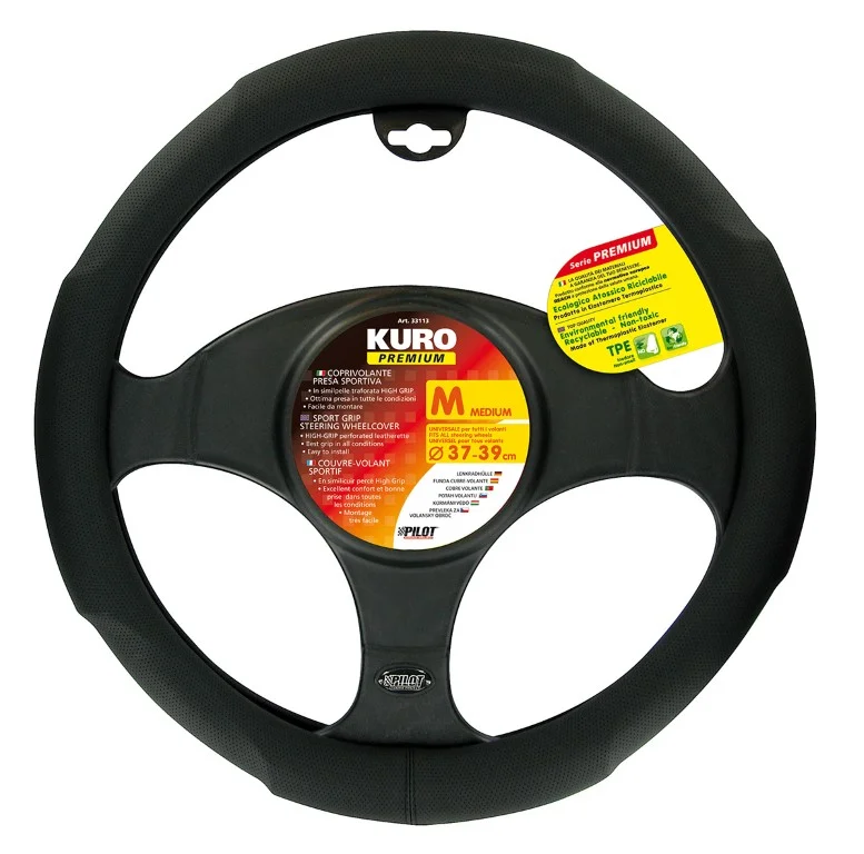 Φωτογραφία προϊόντος: Lampa ΚΑΛΥΜΜΑ ΤΙΜΟΝΙΟΥ KURO PREMIUM M 37/39 cm ΜΑΥΡΟ ΑΠΟ ΑΟΣΜΟ, ΜΗ ΤΟΞΙΚΟ, ΟΙΚΟΛΟΓΙΚΟ ΚΑΙ ΑΝΑΚΥΚΛΩΣΙΜΟ ΔΙΑΤΡΗΤΟ TPE ΘΕΡΜΟΠΛΑΣΤΙΚΟ ΕΛΑΣΤΟΜΕΡΕΣ LAMPA - 1 ΤΕΜ. L3311.3