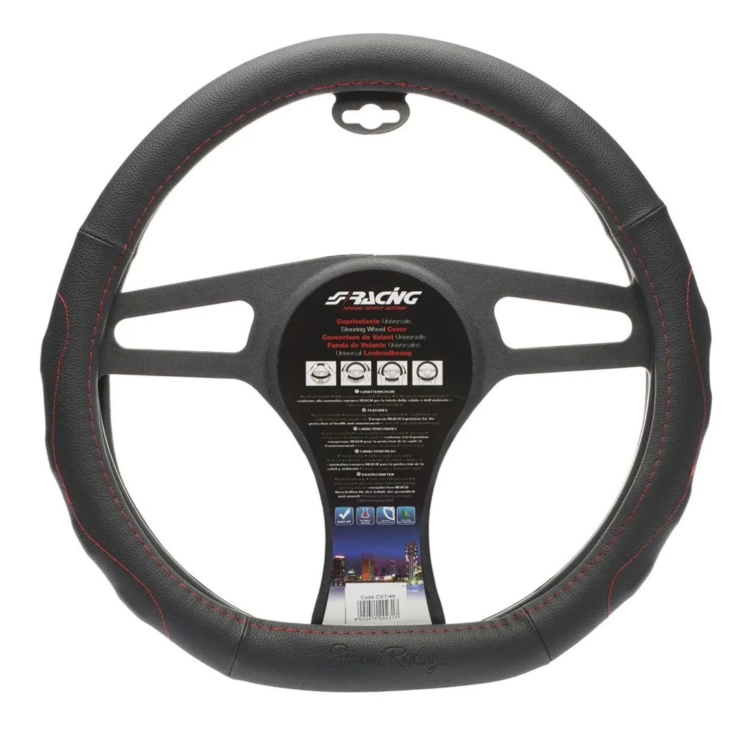 Φωτογραφία προϊόντος: Simoni Racing ΚΑΛΥΜΜΑ ΤΙΜΟΝΙΟΥ COMPE ΜΑΥΡΟ ΜΕ ΚΟΚΚΙΝΗ ΡΑΦΗ ΟΙΚΟΛΟΓΙΚΟ ΔΕΡΜΑ 37>39cm (ΤΙΜΟΝΙΑ ΜΕ ΙΣΙΟ ΚΑΤΩ ΜΕΡΟΣ) SIMONI RACING - 1 ΤΕΜ. SRCVT/46