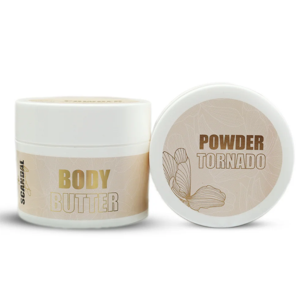 Φωτογραφία προϊόντος: Scandal Beauty BODY BUTTER SCANDAL TOUCH “POWDER TORNADO” ΜΕ ΑΡΩΜΑ ΠΟΥΔΡΑΣ, 200ML