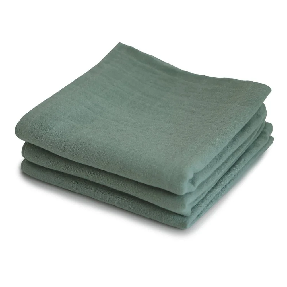 Φωτογραφία προϊόντος: Mushie Μουσελίνες 3-Pack Roman Green